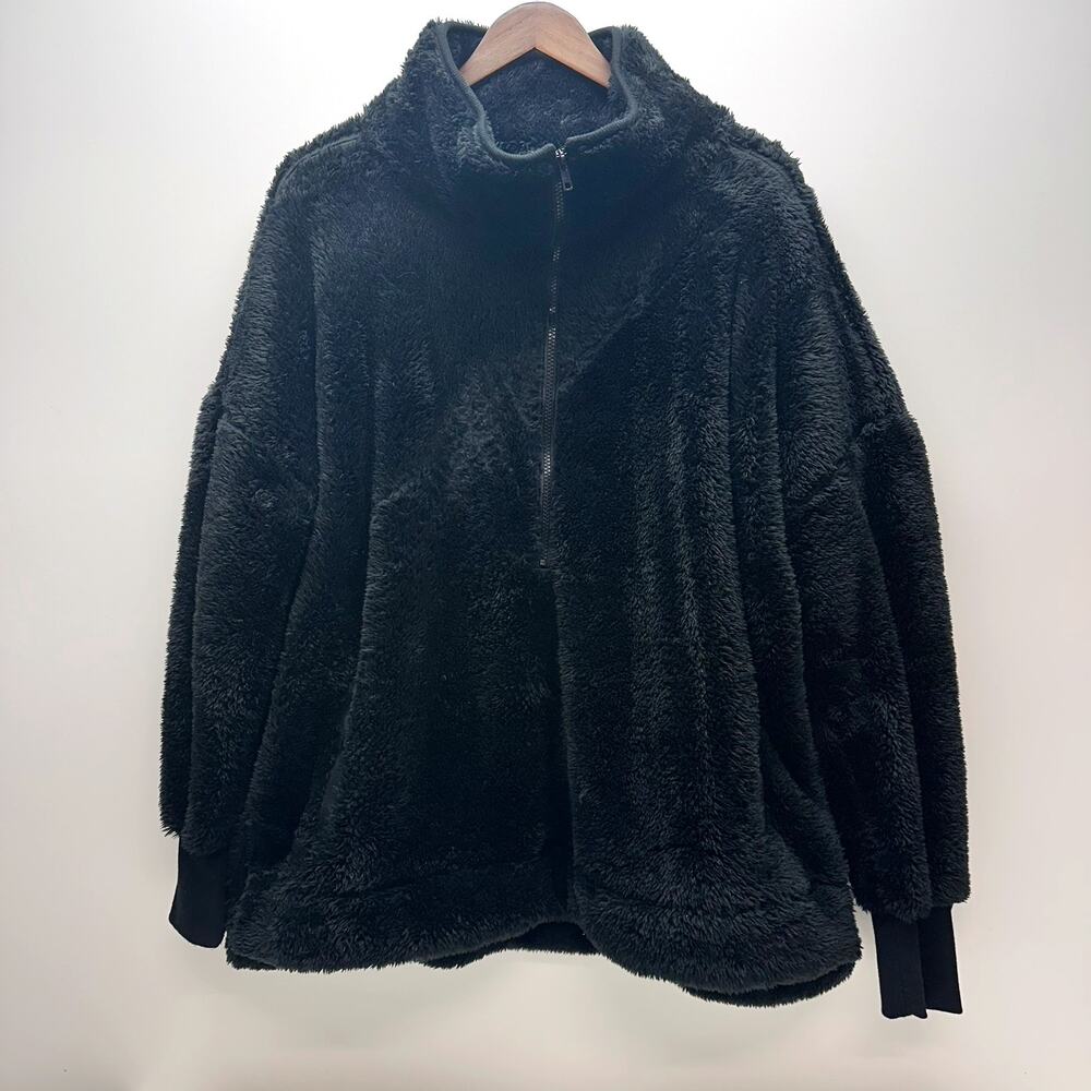 Lularoe Nancy Furry Half Zip Pullover Sweater Women's Size Large